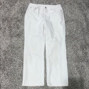 Talbots Women's Boot Cut Jeans - White